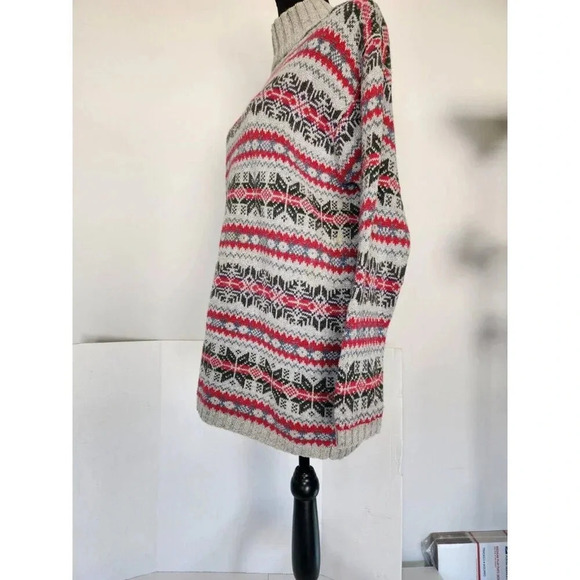 Vintage Woods & Gray Snowflake Type Knit Pattern Sweater Size Medium Gra… - Picture 4 of 10